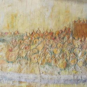 biodivesità-affresco su isolante polistirene- 80x100x2