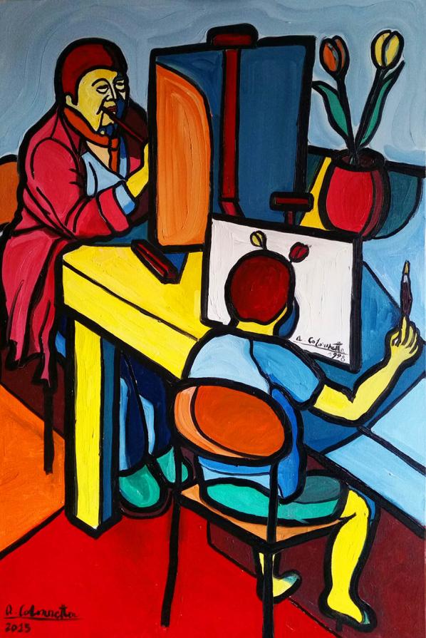 Lezioni di pittura (ciclo dei Nonni, opera 3) - Painting lessons (Grandparents’ cycle, work 3)