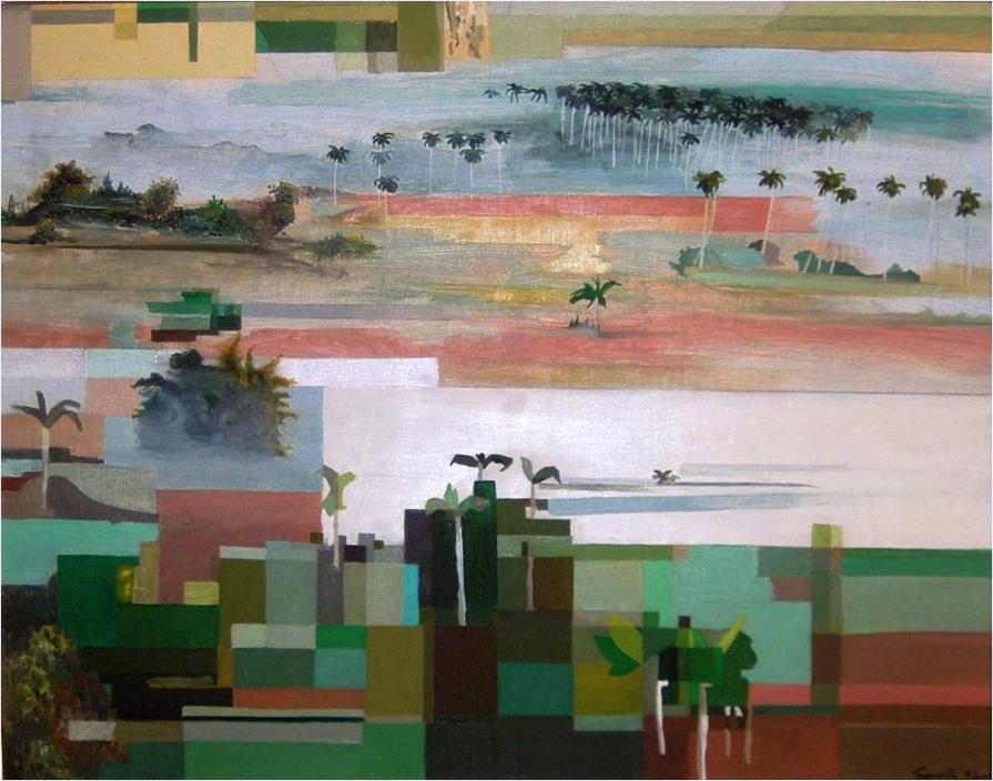 Valle de Viñales, olio su tela, 90x114 cm