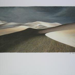 nuvole scure sul deserto