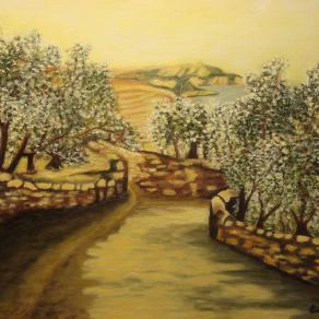 Viale degli ulivi (copia d'autore Dalì)