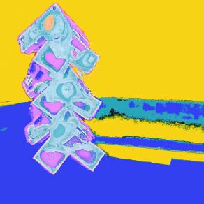 Pilla di Cubetti di Ghiaccio Bruciati Insieme