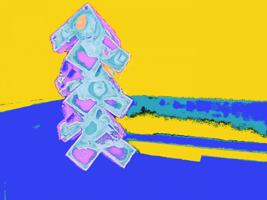 Pilla di Cubetti di Ghiaccio Bruciati Insieme