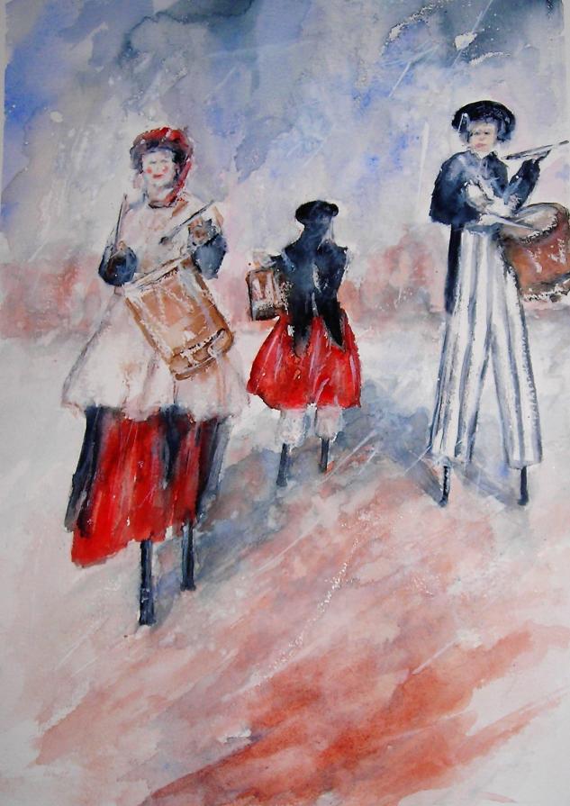 i trampolieri- artisti di strada