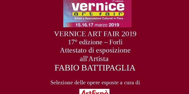 Artista Fabio Battipaglia partecipa con due sue opere alla Fiera d'Arte di Forlì