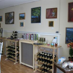 Carla Strozzieri's paintings are on exhibit at "From the Vineyards,"  Paintings by Carla Strozzieri