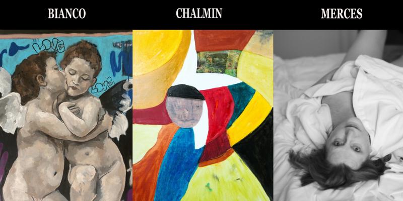 Personal exhibitions of Bianco, Charmin and Merces