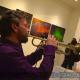 Solo exhibition of Australian artist Regina Noakes with live music Jazz