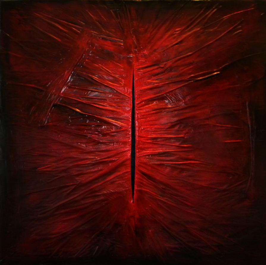 TAGLIO VERTICALE NEL ROSSO