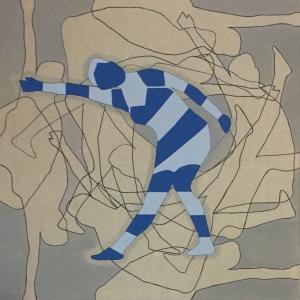 Ballerina #2 - righe blu Ballerina #2 - righe blu