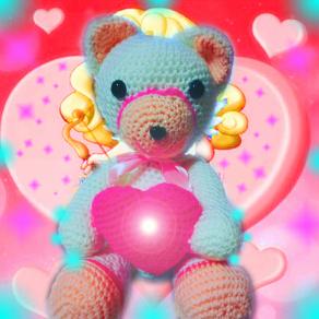 " MEMORE " l'orsetto AMIGURUMI dell'amore . . . !!! " MEMORE " l'orsetto AMIGURUMI dell'amore . . . !!!