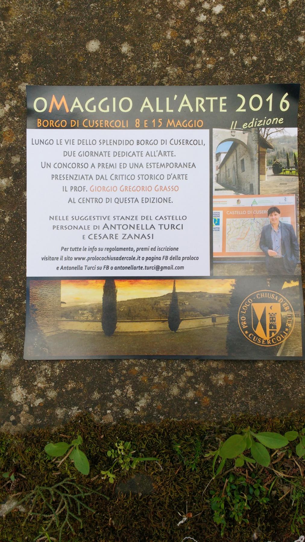 oMaggio all'arte 2016 -II Edizione- Borgo di Cusercoli FC