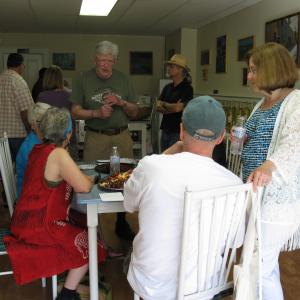 Carla Strozzieri's paintings are on exhibit at "From the Vineyards,"  Paintings by Carla Strozzieri