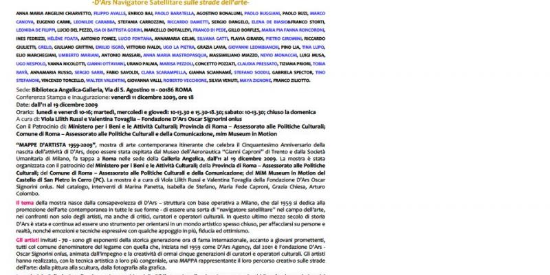 Mappe D'Artista 1959-2009