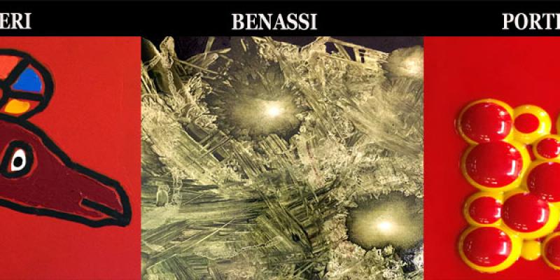Mostre personali di Gianfranco Asveri, Sauro Benassi e Giuseppe Portella