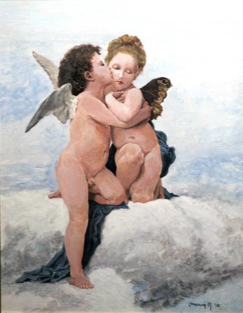 Il primo bacio ( William Bouguereau ) - maurizio amorosi - Artwork ...