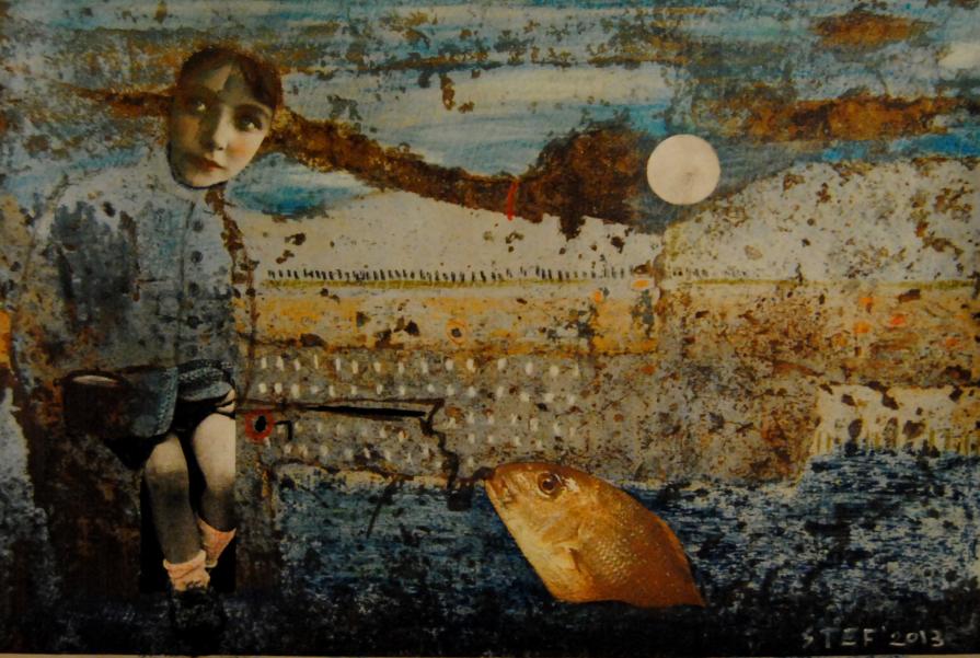 girl with the goldfish