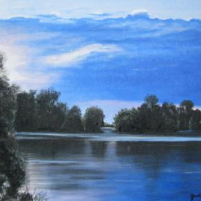 tramonto sul po ...Torricella di sissa