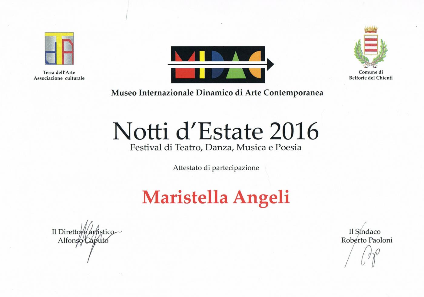 "Summer Nights", Belforte del Chienti (MC)