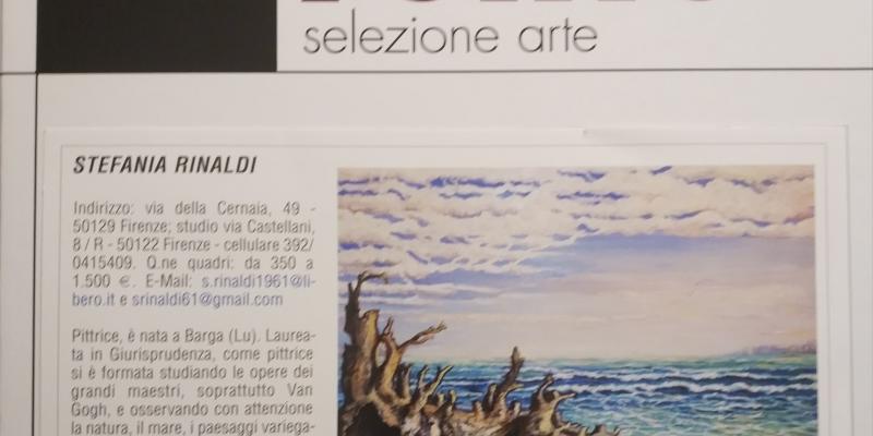 Catalog of artistic works L'Elite - ART SELECTION 2020, Artitalia editions R.Perdicaro. Quotation of Stefania Rinaldi's paintings works from 350 to 1500 €