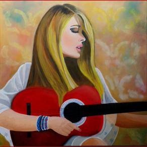 la donna con la chitarra