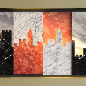 Quadri in marmo luminosi