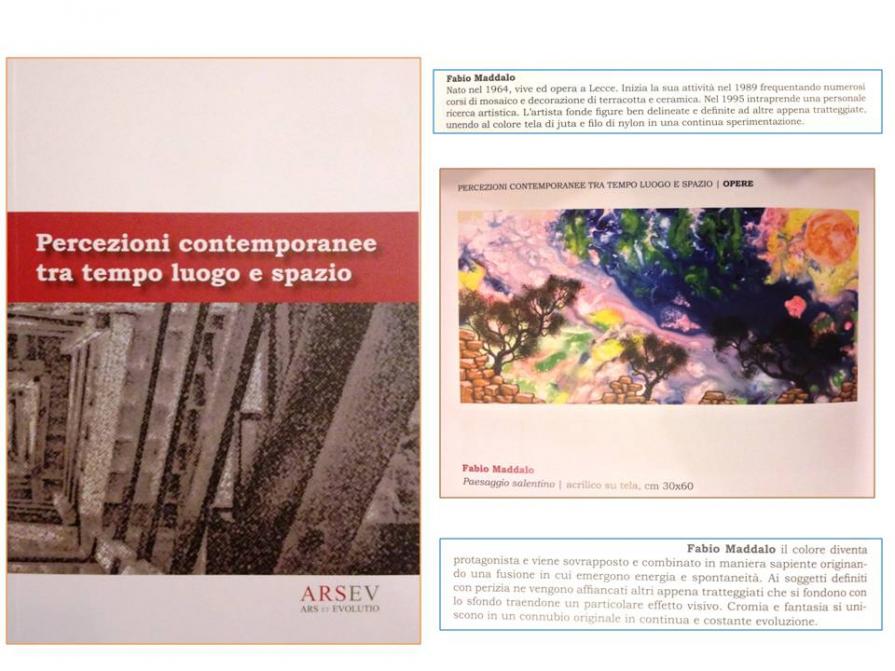 PERCEZIONI CONTEMPORANEE TRA TEMPO LUOGO E SPAZIO - Libro edito da ARSEV - Presentato il 13 Febbraio 2015 al Contemporary Art Talent Show di Genova - 