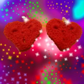 # Orecchini cuori amigurumi 24