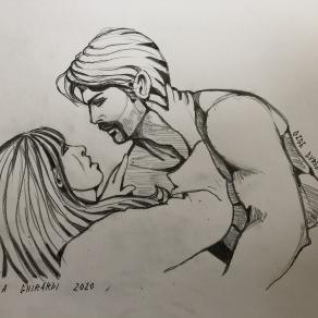 Ozge Gurel e Can Yaman visti da Lucia Ghirardi