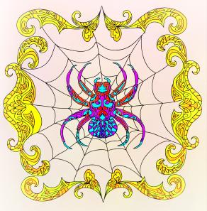 Il rumore del vento faceva oscillare la ragnatela.....