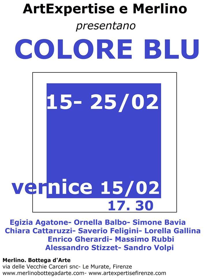 "Colore Blu"  Art Expertse - Merlino