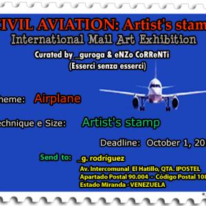 "Aviazione civile: francobollo d'artista", International Mail Art Exhibition "Aviazione civile: francobollo d'artista", International Mail Art Exhibition