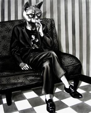 ospite intellettuale con sigaretta