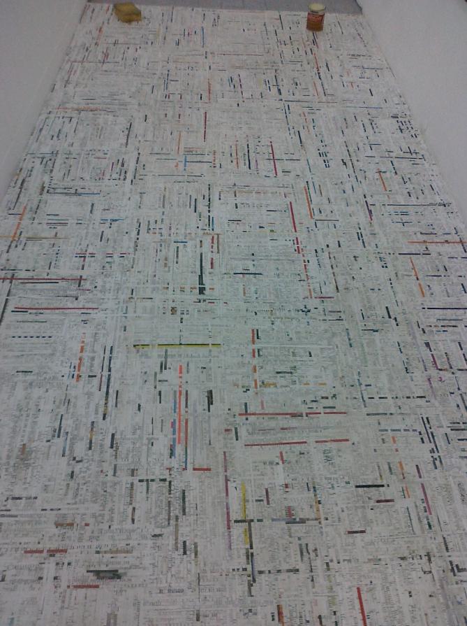 Read Between the Lines-Floor Piece Read Between the Lines-Floor Piece