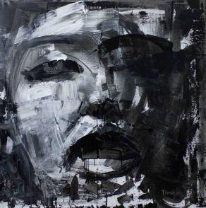 Fabio Modica | Marylin - mixed media on canvas - cm 150x150 | 59x59 inches | Aberson Exhibits - USA