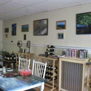 Carla Strozzieri's paintings are on exhibit at "From the Vineyards,"  Paintings by Carla Strozzieri