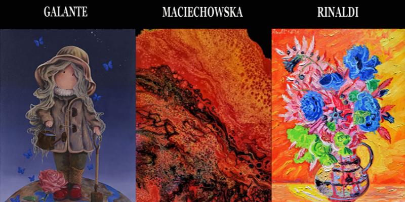 Mostre Personali di Galante, Maciechowska e Rinaldi