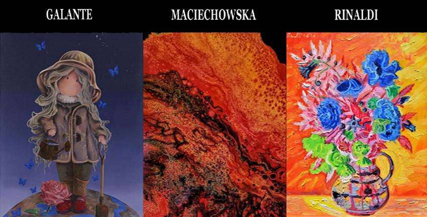 Mostre Personali di Galante, Maciechowska e Rinaldi Mostre Personali di Galante, Maciechowska e Rinaldi