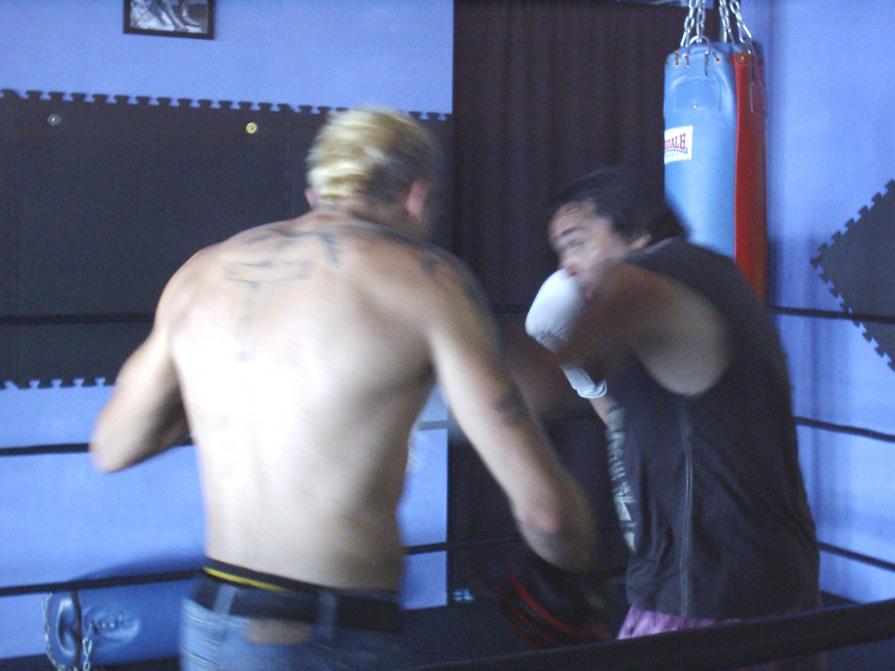 BECARELLI WITH SCOTT DIXON - WORLD BOXING CHAMPION