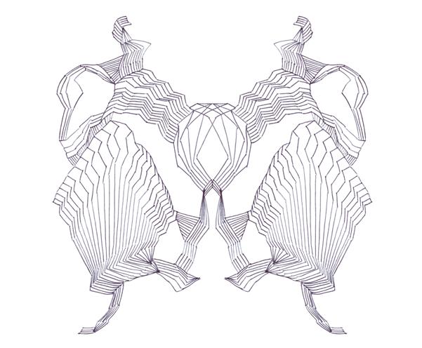 No. 6, 'anti' or 'fearful symmetry' series (click on image for animation)