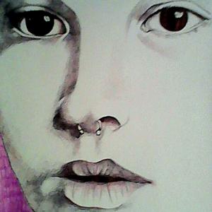 N°43 Biro nera, fucsia, marrone e rossa