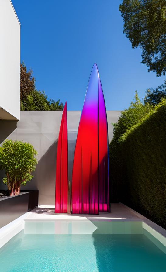 Sail- monumental glass design
