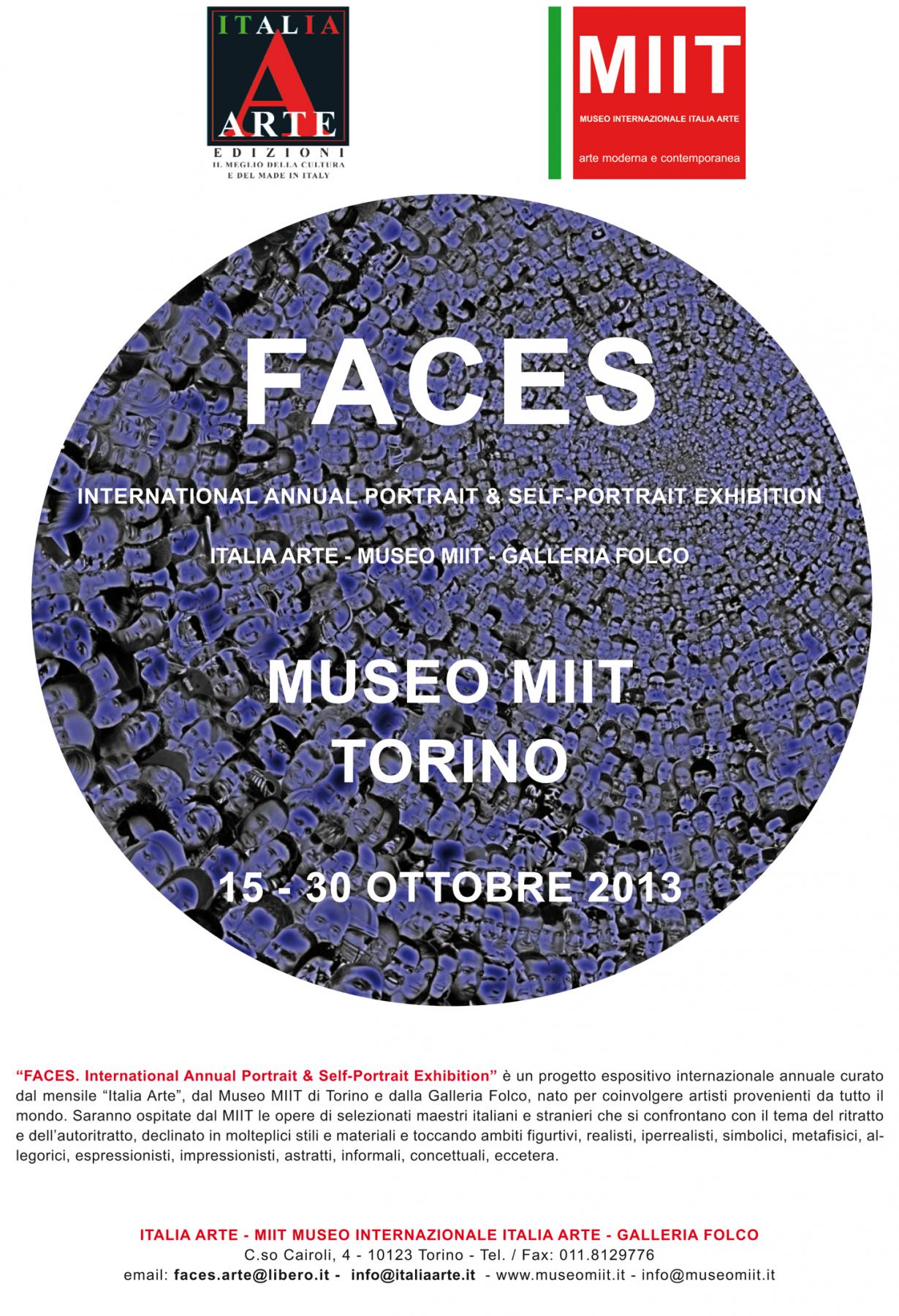 "FACES: INTERNATIONAL ANNUAL PORTRAIT AND SELF-PORTRAIT EXHIBITION"