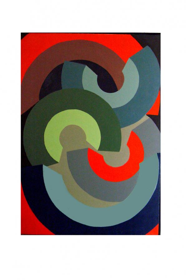 Emozione oscillante  olio su tela   70x100     2007