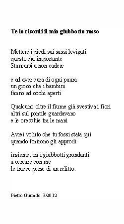 Te lo ricordi il mio giubbotto rosso