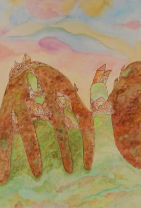 casette nelle colline