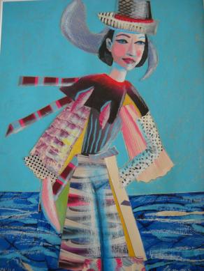 Femme dans la mer - Woman in the sea