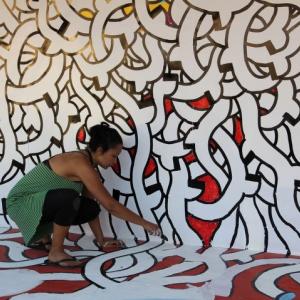 Live Painting in Old Jaffa Port, Tel Aviv