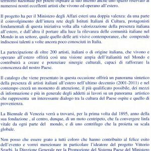 Institution  "ITALIAN PAVILLION OF THE WORLD " BIENNALE  VENICE  2011