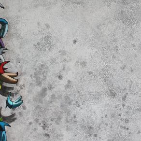 " Senza titolo" della serie "Coordinate spaziali. Longitudine latitudine ed elevazione sul livello d